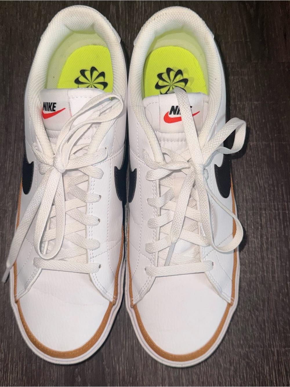 Nike Court Legacy Next Nature White Black Tan - Picture 3 of 9